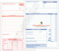 Blocco fatture Professionisti carta chimica 2 parti A5 50x2 copie