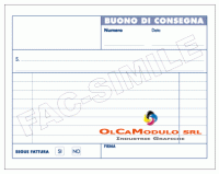 Buoni di consegna 10x15 2 copie