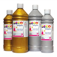 Tempera pronta in flacone da 1 litro DECO' Metallizzati