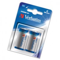 Batterie VERBATIM alcaline mezza torcia C 1,5 volt blister 2 pz.