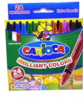 Pastelli a cera scatola 24 colori CARIOCA